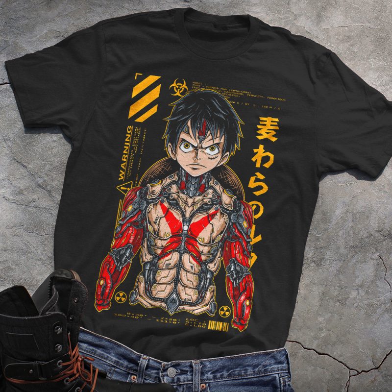 ONE PIECE Cyborg Luffy T-Shirt