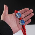 One Piece Cosplay Ace Red Bead NecklaceBracelet