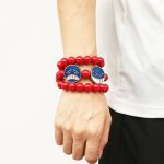 One Piece Cosplay Ace Red Bead NecklaceBracelet