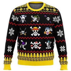 One Piece Flags Ugly Christmas Sweatshirt