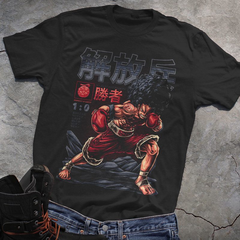 One Piece Liberator Luffy Boxer T-Shirt