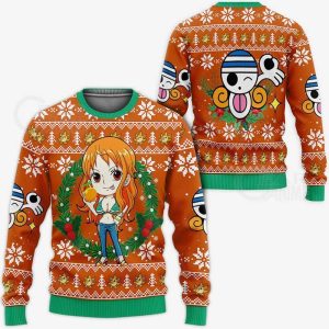 One Piece Lovely Nami Ugly Christmas Sweatshirt