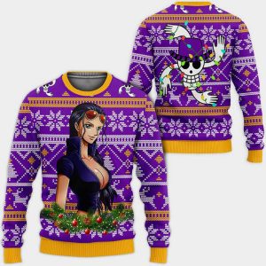 One Piece Nico Robin Ugly Christmas Sweatshirt