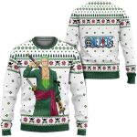 One Piece Roronoa Zoro Ugly Christmas Sweatshirt