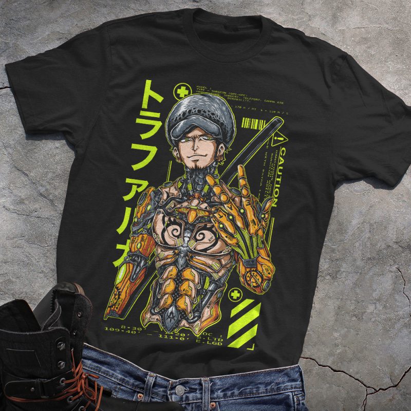 One Piece Water Law Cyborg T-Shirt