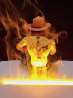 One Piece creative tide play flame Ace Luffy Gear 5 aromatherapy humidifier clock Bluetooth audio