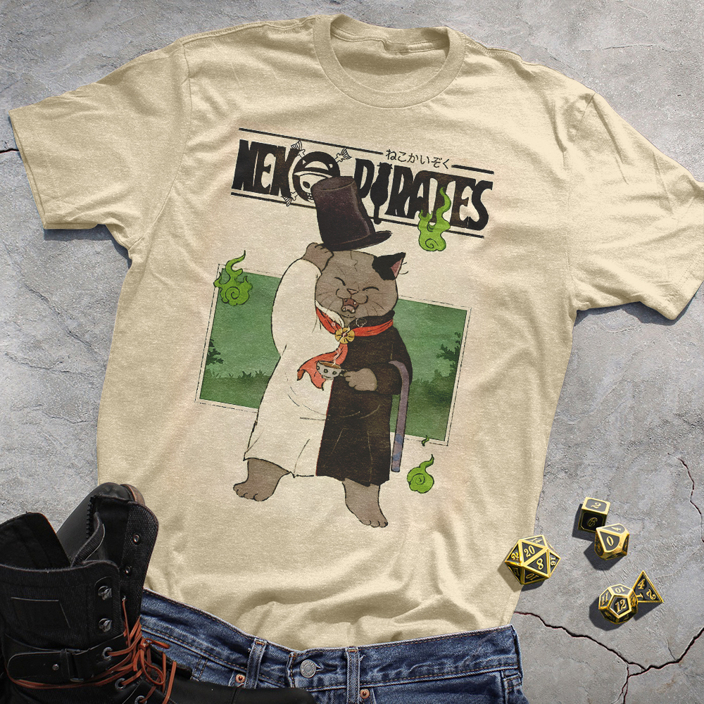Meow Pirates One Piece Fans Print Tee.Ver 3