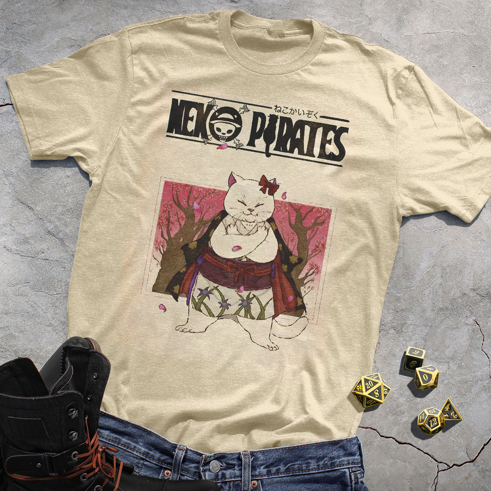 Meow Pirates One Piece Fans Print Tee.Ver 5