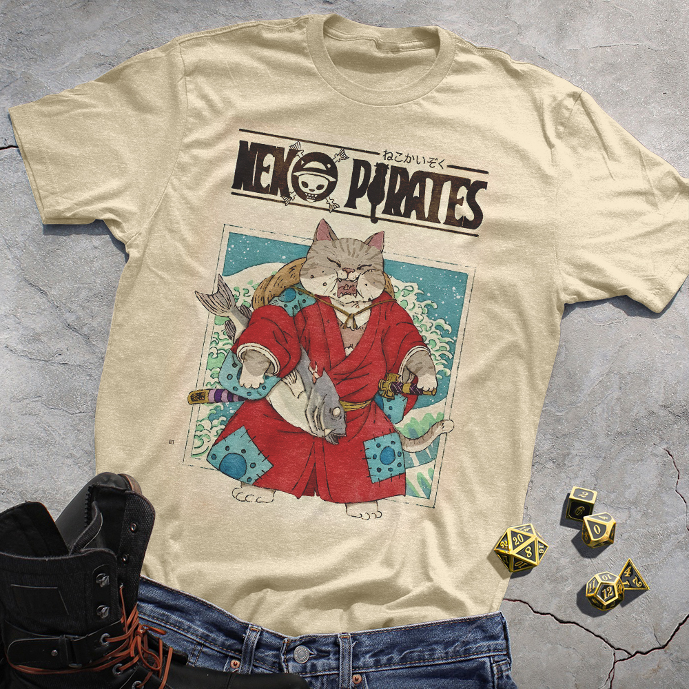Meow Pirates One Piece Fans Print Tee