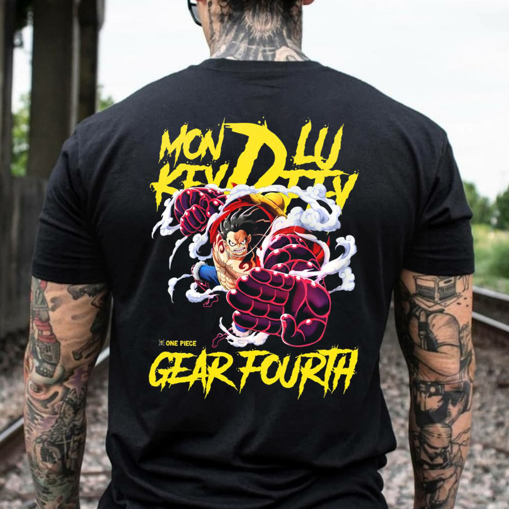 Monkey D.Luffy Gear 4th Black Tee