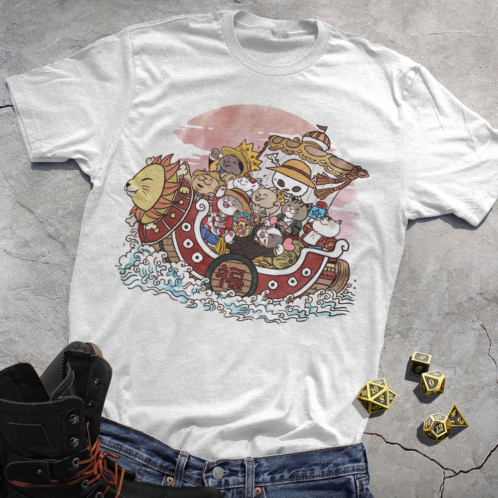 Thousand Sunny One Piece Fans White Tee