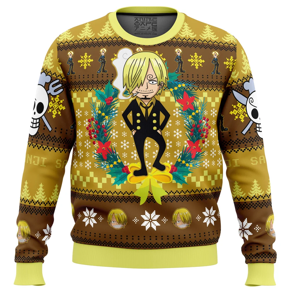 Christmas Sanji One Piece Ugly Christmas Sweatshirt