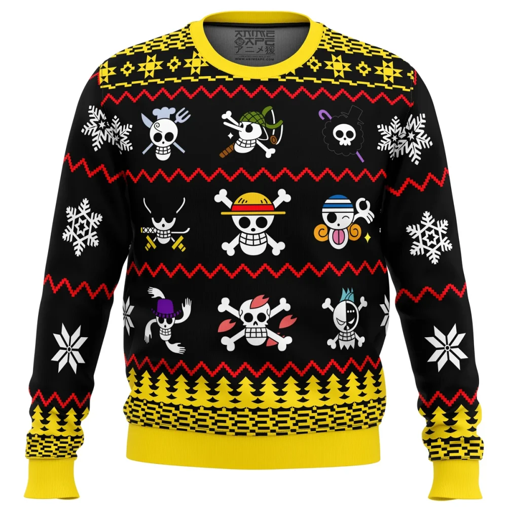 One Piece One Piece Flags Ugly Christmas Sweatshirt