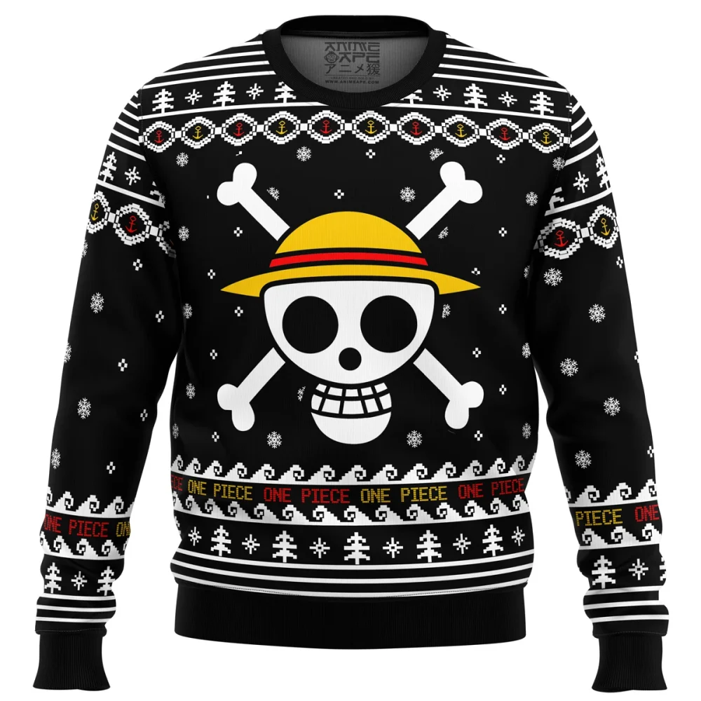 One Piece Straw Hat Pirates Christmas Ugly Christmas Sweatshirt