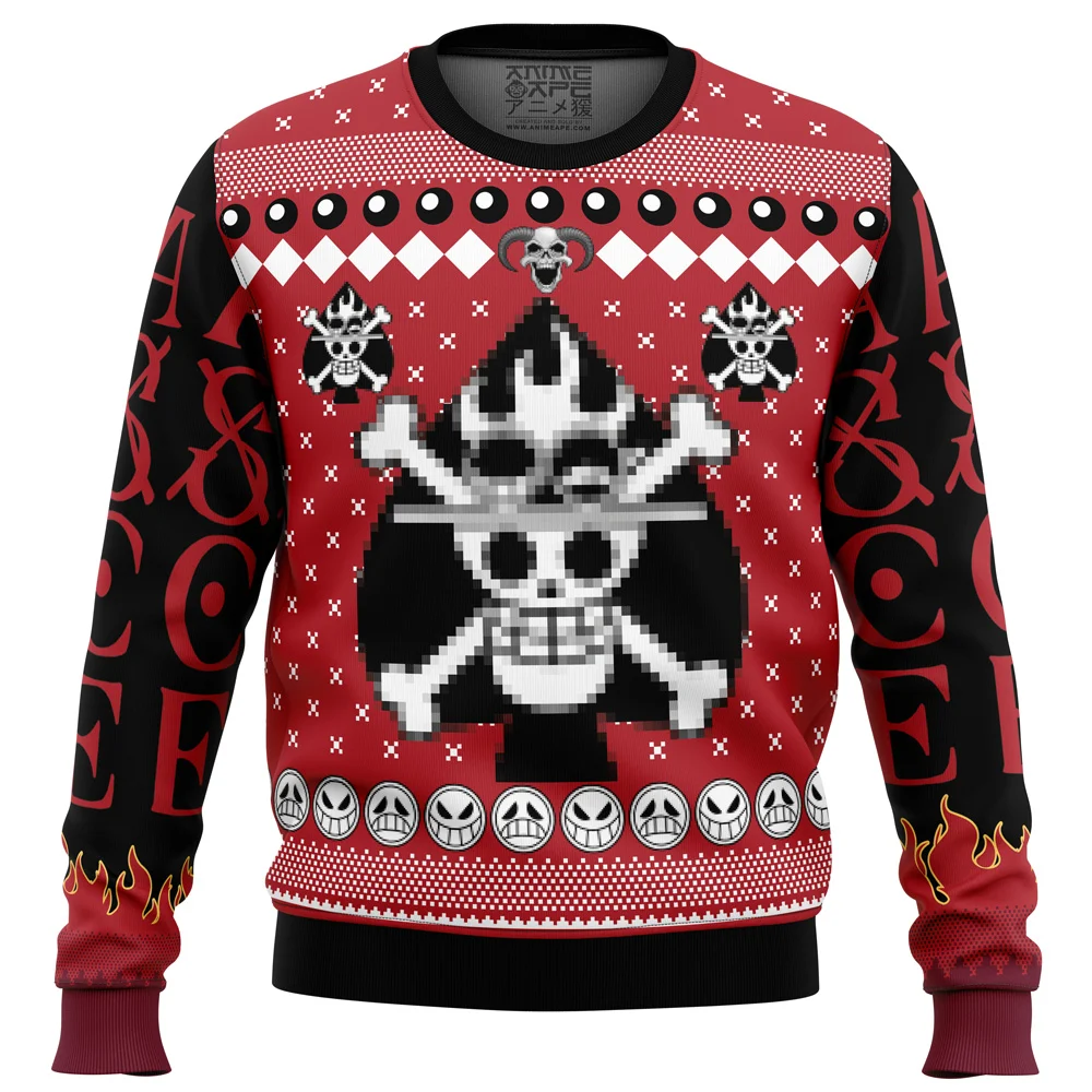 Portgas D. Ace One Piece Ugly Christmas Sweatshirt