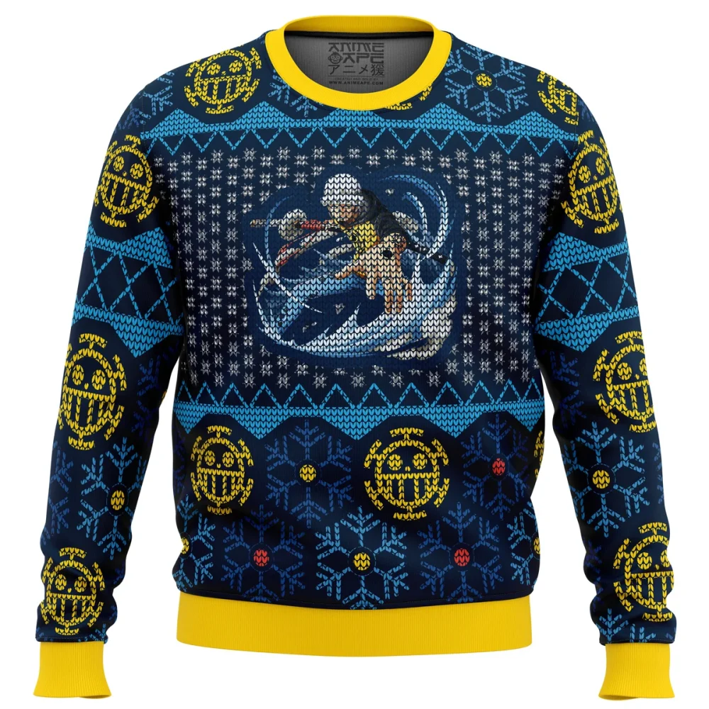 Trafalgar D Water Law One Piece Ugly Christmas Sweatshirt