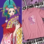 Unisex One Piece Film Red Short Sleeve T-Shirt：Komurasaki