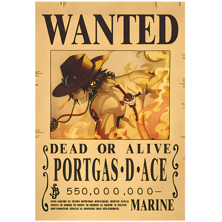 One Piece Wanted Poster - Wanted Ace Bounty