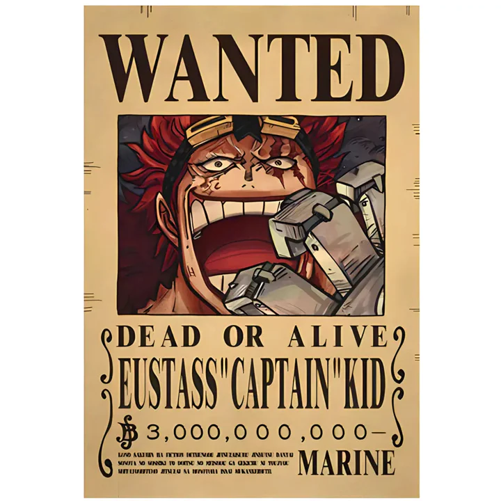 One Piece Wanted Poster - Wanted Eustass Bounty