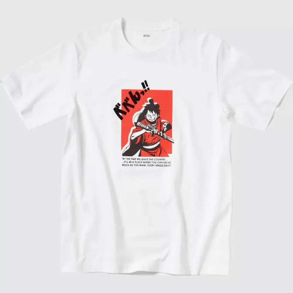 Unisex One Piece Film Red Short Sleeve T-Shirt：Monkey D. Luffy