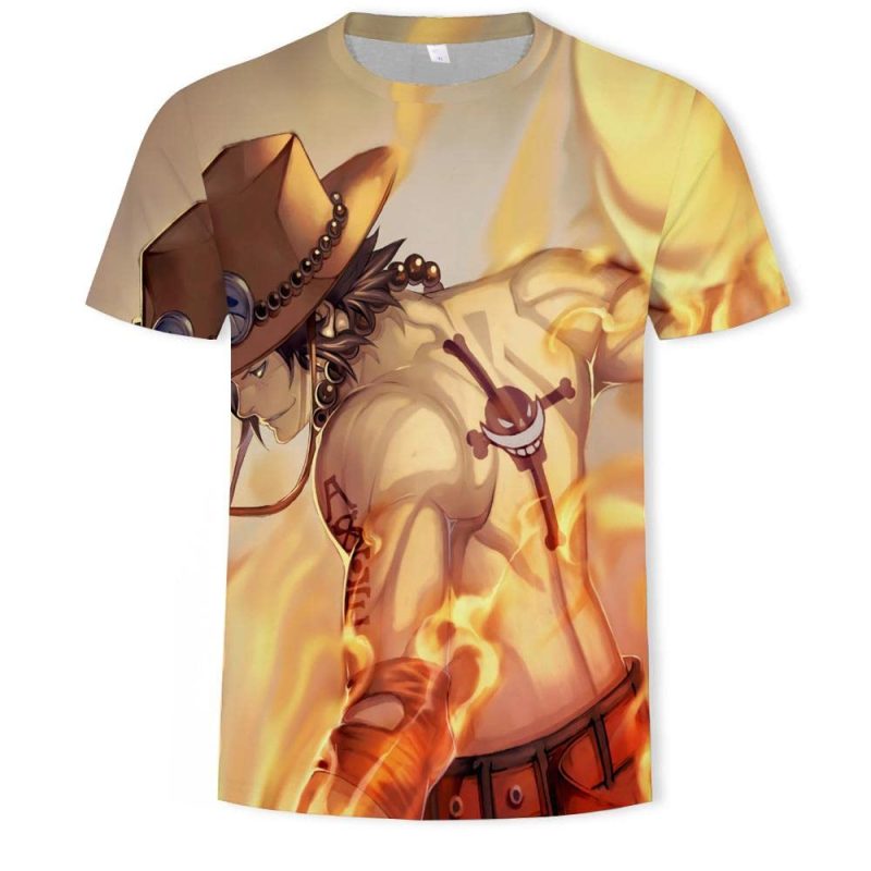 Ace One Piece Cosplay V2 T-Shirt