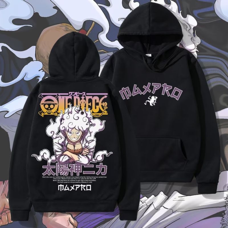 Luffy Gear 5 Mode Anime Pullover Hoodie