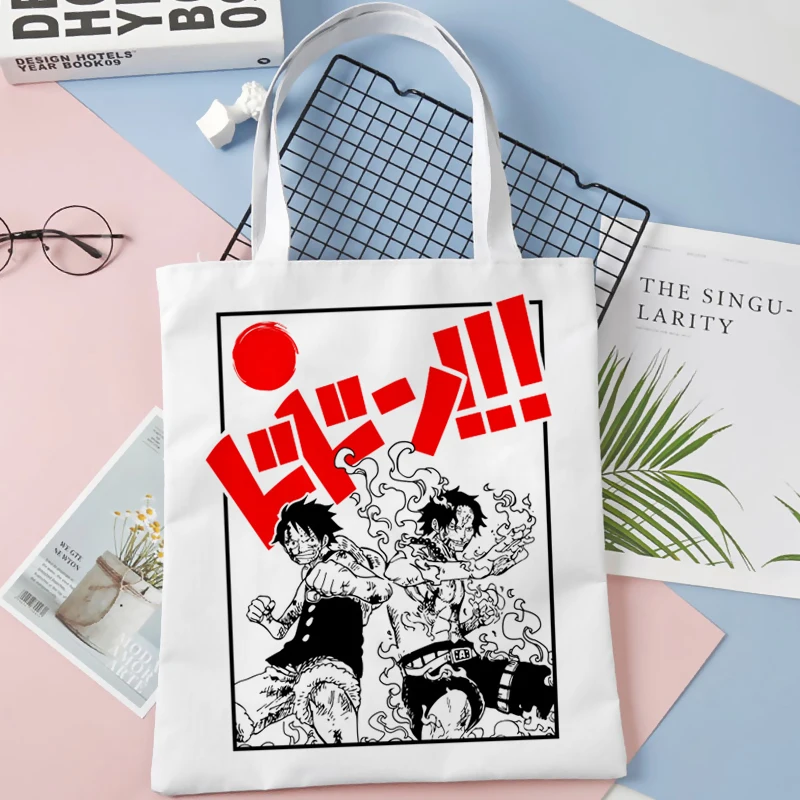 One Piece Bag - One Piece Anime Tote Bag Canvas