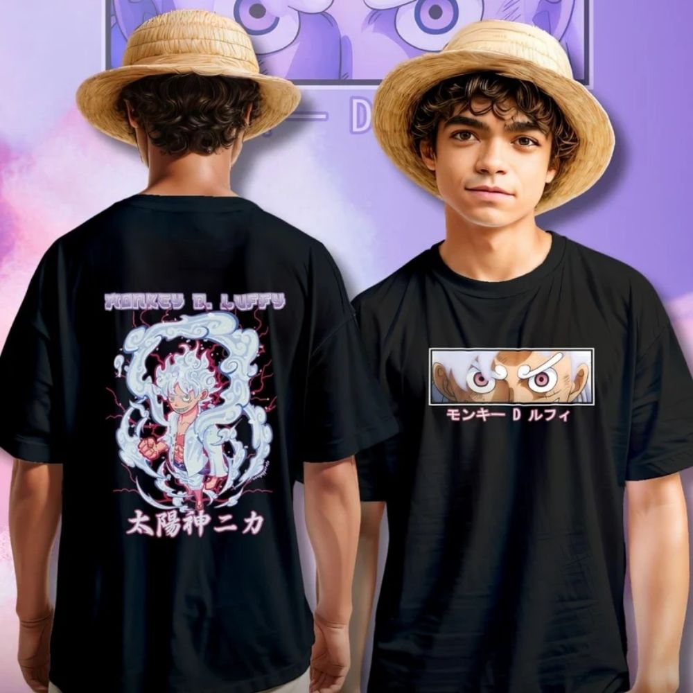 One Piece T-shirts – Sun God Nika Anime Style T-shirt